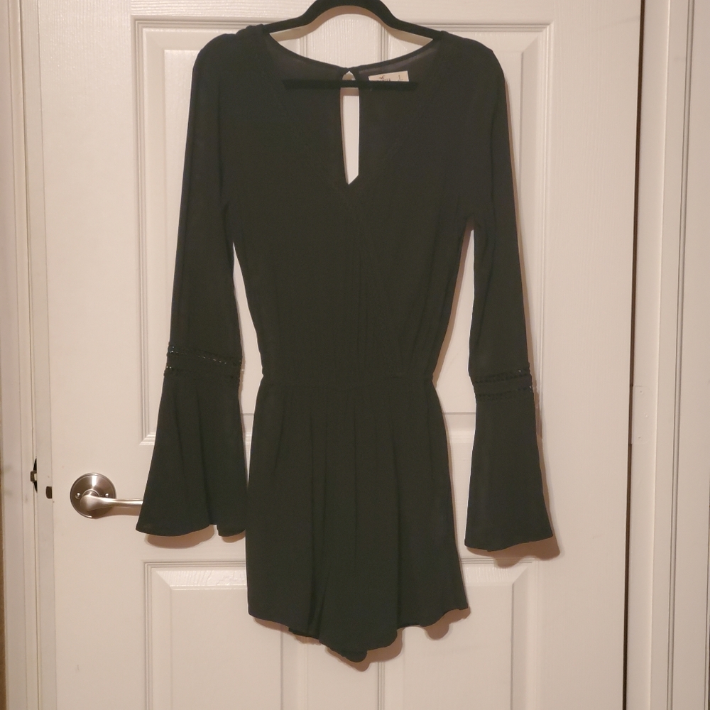 Hollister Black Long Sleeve Romper